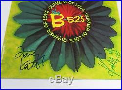 THE B-52's Signed Autograph Summer Of Love Album Vinyl Record LP by All 4