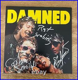 THE DAMNED signed vinyl album DAMNED DAVE, RAT & CAPTAIN 2