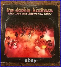THE DOOBIE BROTHERS signed vinyl album TOM JOHNSTON & PATRICK SIMMONS 2