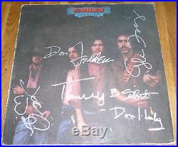 THE EAGLES A Vinyl Disc Cover-HAND Signed By The Band with COA & Album Too