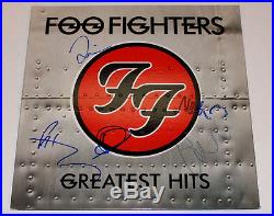 THE FOO FIGHTERS BAND SIGNED'GREATEST HITS' ALBUM VINYL LP WithCOA DAVE GROHL X5