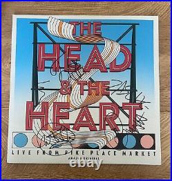 THE HEAD AND THE HEART signed vinyl album LIVE FROM PIKE PLACE MARKET