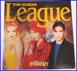 THE HUMAN LEAGUE Signed Autograph Crash Album Vinyl Record LP by All 3 Members