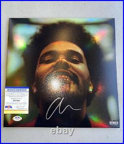 THE WEEKND SIGNED AFTER HOURS HOLOGRAPHIC ALBUM VINYL LP (DRAKE) with COA PSA