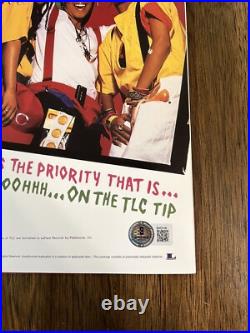 TLC' Signed Vinyl Album'On The TLC Tip' T-Boz & Chilli Beckett BSA PROOF