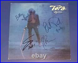 TOTO Band HYDRA Autographed Signed Vinyl Album Epperson REAL