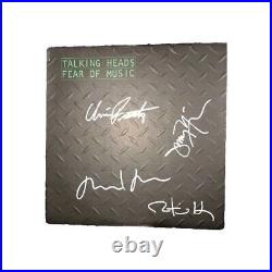 Talking Heads Band David Byrne +3 Signed Autographed Fear Of Music Vinyl Album Talking Heads Band David Byrne +3 Signed Autographed Fear Of Music Vinyl Album