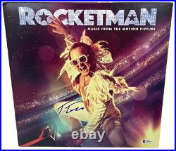 Taron Egerton Signed Rocketman Soundtrack Vinyl Album Authentic Autograph Bas