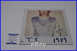 Taylor Swift 1989 Vinyl Album Cover SIGNED Autographed BECKETT BAS COA