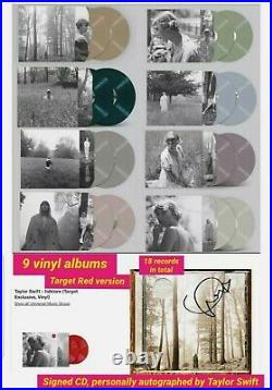 Taylor Swift Folklore LP 9 Album Bundle Complete Limited Vinyl & signed CD