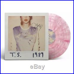 Taylor Swift Hand Signed Autographed 1989 Album Vinyl Pink Rare