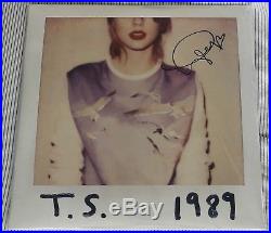 Taylor Swift Hand Signed Autographed 1989 Album Vinyl Pink Rare