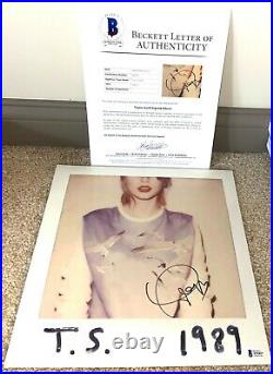 Taylor Swift Signed 1989 Album Vinyl Singer Red Lover Me Folklore Red BAS
