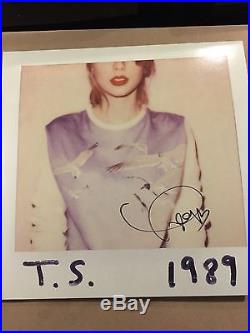Taylor Swift signed autograph album vinyl record 1989 JSA PSA