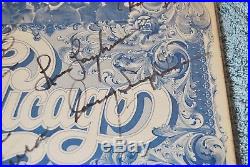 The Band Chicago Terry Kath Signed Autograph Album LP Vinyl 1977
