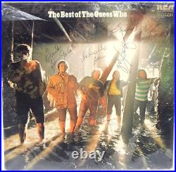 The Best of the Guess Who AUTOGRAPHED Vinyl Record Album With Poster VTG