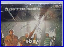 The Best of the Guess Who AUTOGRAPHED Vinyl Record Album With Poster VTG