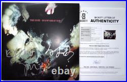 The Cure Band Signed Disintegration Vinyl Album Robert Smith + Simon & Lol Bas
