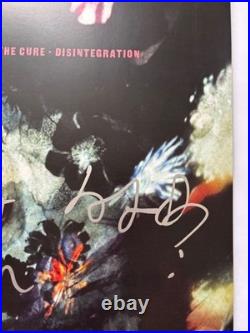 The Cure Band Signed Disintegration Vinyl Album Robert Smith + Simon & Lol Bas