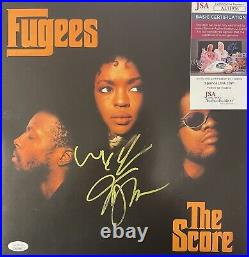 The Fugees Lauryn Hill & Wyclef Jean Signed The Score Vinyl Album Lp Jsa Proof