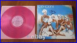 The Go-Go's Beauty and the Beat SIGNED AUTOGRAPHED all 5 pink vinyl album mint