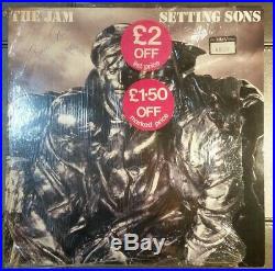 The Jam Setting Sons 1979 UK 12 Vinyl Album Autographed by Band Mint Unplayed