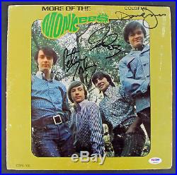 The Monkees (Davy Jones, Dolenz & Tork) Signed Album Cover With Vinyl PSA #AB04435
