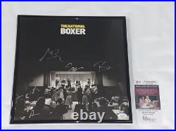 The National Signed Framed The Boxer Vinyl Album Matt Berninger All 5 Jsa Coa