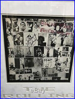 The Rolling Stones Exile On Main Street Vinyl Album Auto Signed By Jagger + 3