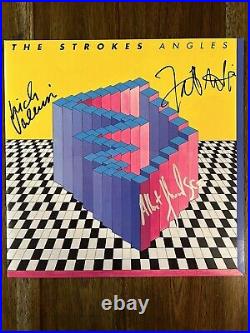 The Strokes' Band Signed Vinyl Album'Angles' Albert, Fabrizio & Nick