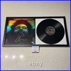 The Weeknd Signed After Hours Vinyl Album Record Framed Autograph Psa Coa