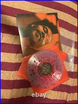 The Weeknd Signed Autographed AFTER HOURS Deluxe Album Red Splatter Vinyl