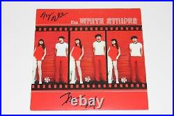 The White Stripes Band Signed Debut Album Vinyl Record Lp Beckett Coa Meg Jack