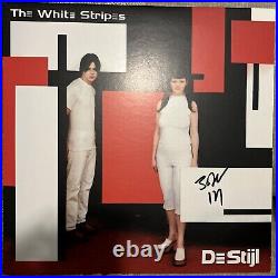The White Stripes De Stijl Album Cover Signed By Jack White Vinyl Record Jsa Loa