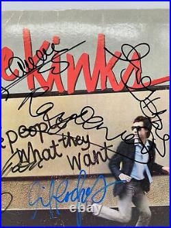 The kinks give the people what they want Vinyl Album SIGNED by band