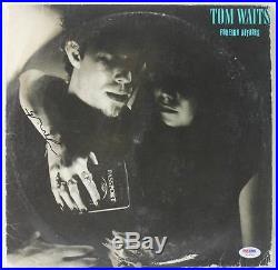 Tom Waits Foreign Affairs Signed Album Cover With Vinyl PSA/DNA #W46785