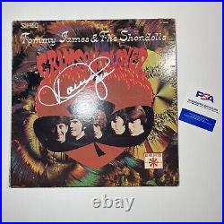 Tommy James (and The Shondells) Signed Vinyl Album PSA Crimson And Clover RARE