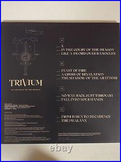 Trivium Band Autographed Signed Court Of Dragon Vinyl Album Jsa Coa # Ac26748