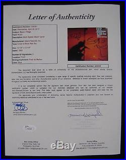 U2 Bono Edge Under Blood Red Sky Sketch Signed Autograph Record Album JSA Vinyl