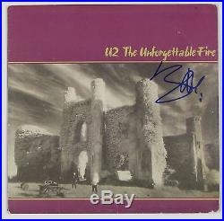U2 Bono Unforgettable Fire Signed Autograph Record Album JSA Vinyl