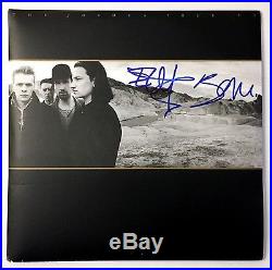 U2 Bono and The Edge Signed LP Album Vinyl Joshua Tree COA