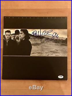 U2 Bono and The Edge signed The Joshua Tree album Vinyl record LP PSA DNA LOA
