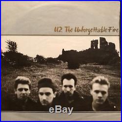 U2 Signed Vinyl Album x3 JSA LOA Bono Edge And Adam Unforgettable Fire