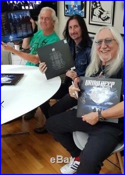 Uriah Heep Living The Dream signierte neue LP signed Album Vinyl komplette Band