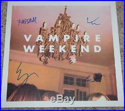 Vampire Weekend Signed Vinyl Record Album Ezra Koenig Rostam Chris Complete Coa