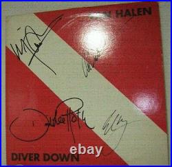 VAN HALEN signed lp vinyl album DIVER DOWN 1982 EDDIE VAN HALEN