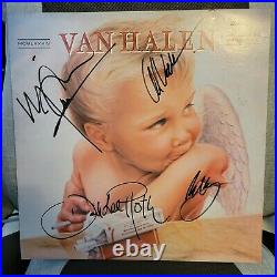VAN HALEN signed vinyl album 1984 EDDIE DAVID ALEX MICHAEL
