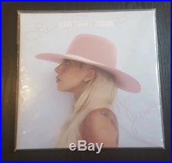 VERY RARE! Joanne by LADY GAGA Vinyl Album Signed Autographed by Her Twice