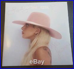 VERY RARE! Joanne by LADY GAGA Vinyl Album Signed Autographed by Her Twice