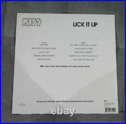 VINNIE VINCENT SIGNED AUTOGRAPH LICK IT UP Vinyl LP Album KISS